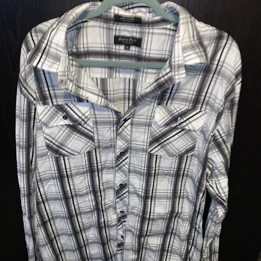 Mens button down shirt eighty eight platinum brand
